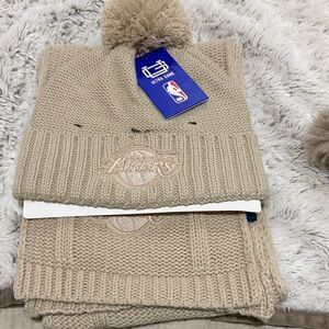 NBA Sand Knit Hat and Scarf Set